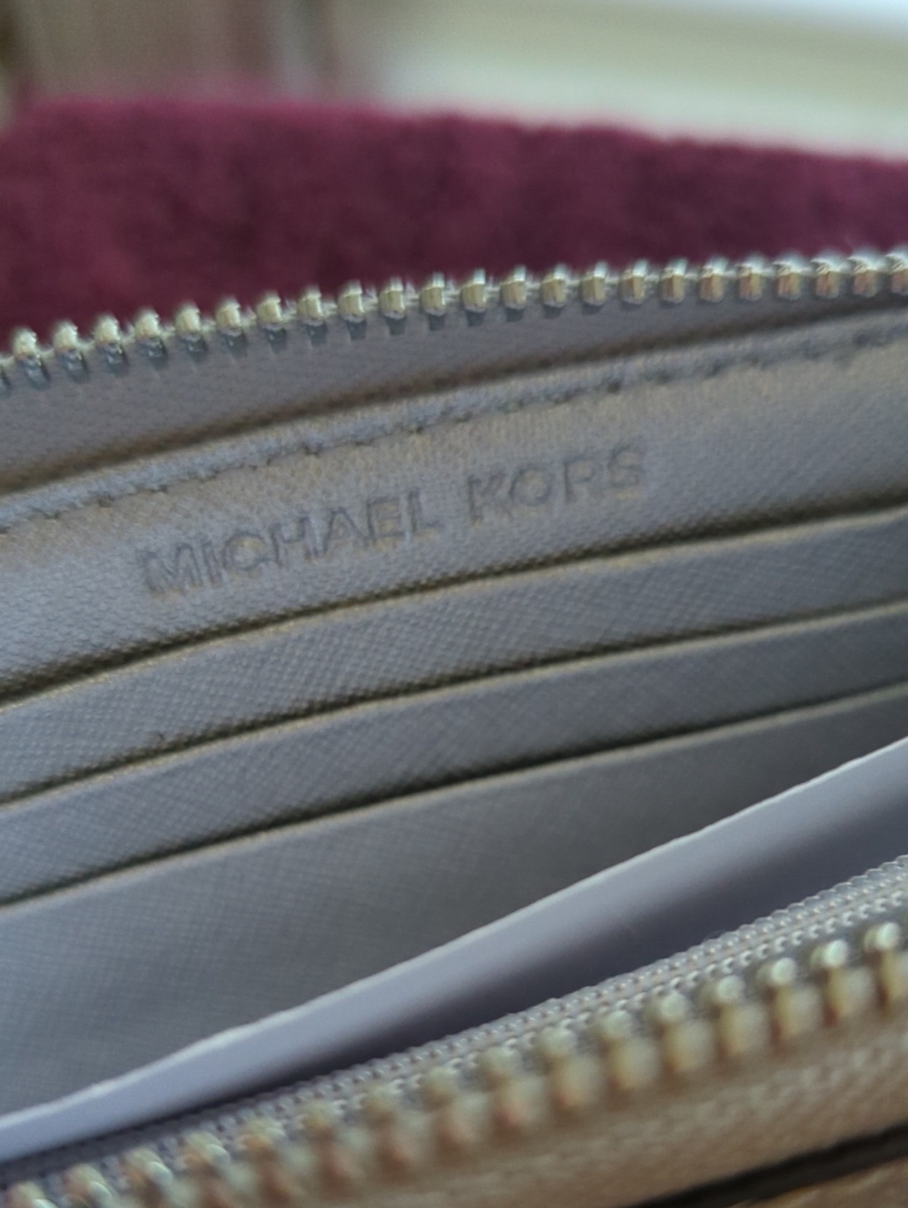 Michael Kors Gray and Silver MK Zip Wristlet New With Tags... - Picture 6 of 12